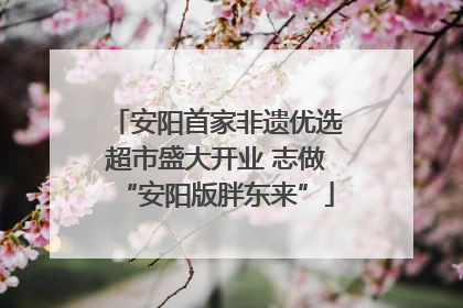 安阳首家非遗优选超市盛大开业 志做“安阳版胖东来”